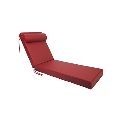 Στρώμα Ξαπλώστρας Κόκκινη Δερματίνη 